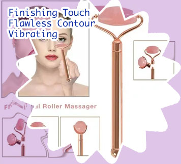Finishing touch flawless contour vibrating facial roller