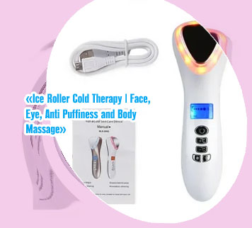 Hot cold face massager